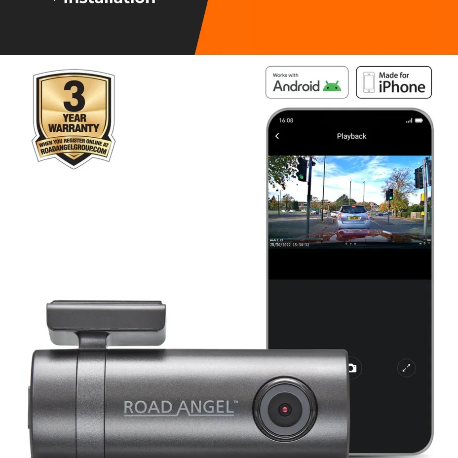 Road Angel Halo Go 2 Dash Cam + Installation